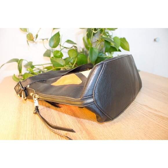 Faux Leather Handbag – Hand-Sewn Patchwork Design | Revitalized, Reinvented. - Picture 6 of 9